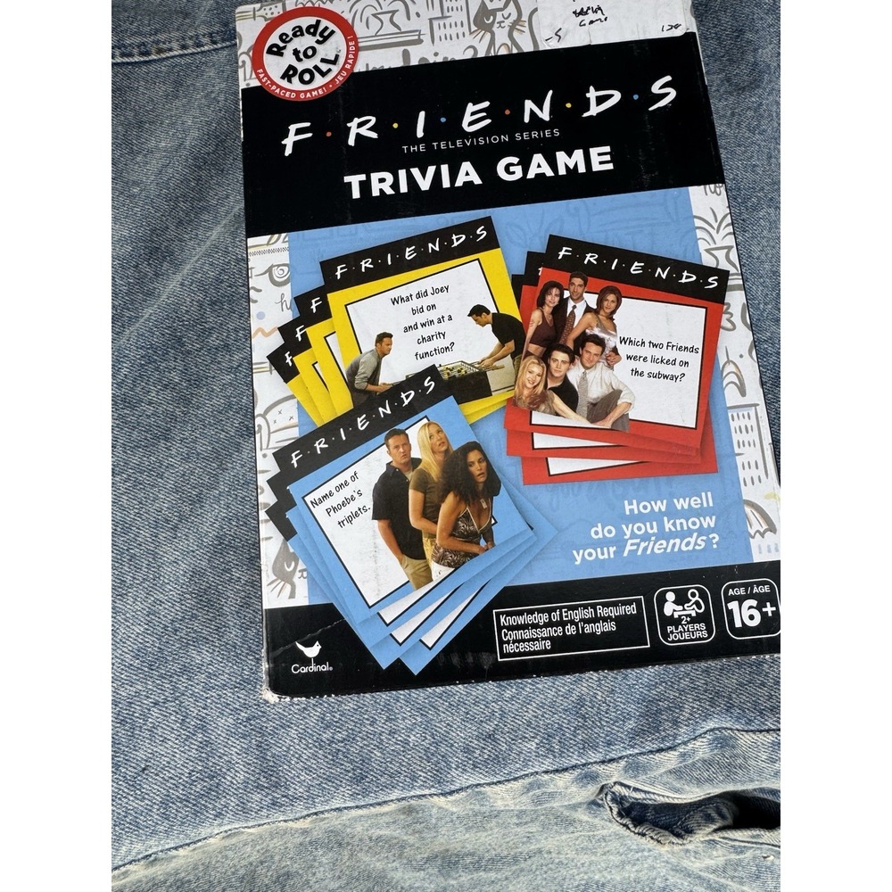 Friends Trivia Game The Television Series Cardinal Spin Master 200 Cards Sealed